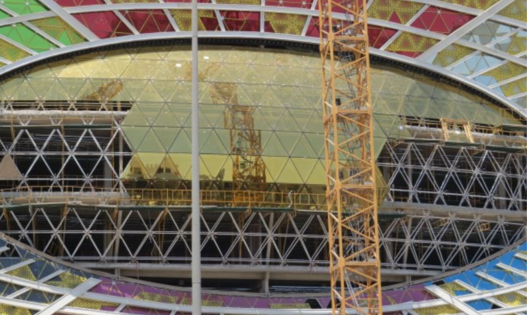 Spaceframe and glass